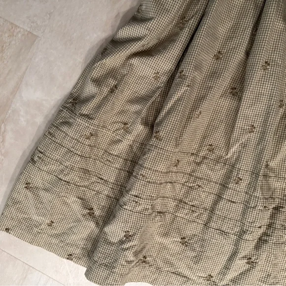 Madewell Marianna Puff-Sleeve Midi Dress in Welsh Blossoms embroidered wrap S - Picture 8 of 8